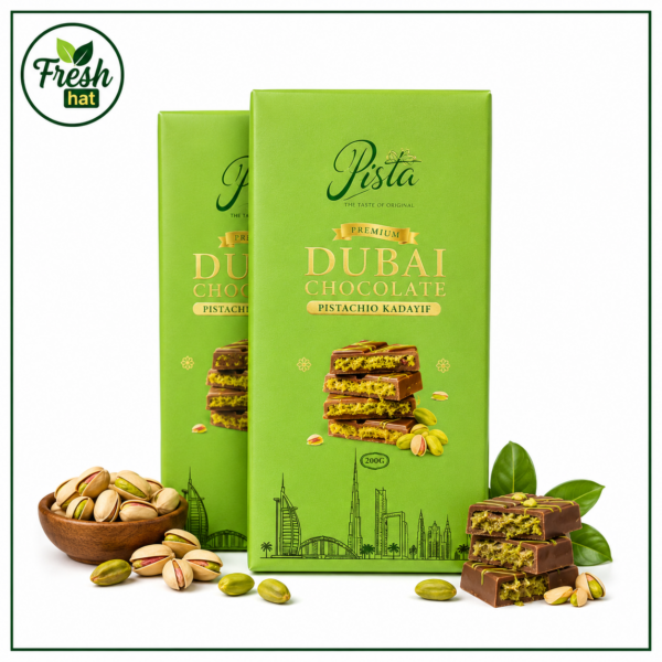 Premium Dubai Chocolate – Pistachio Kadayif (200g)